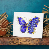 フラワーサファイアバタフライ フォトプラーク (側面)