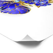 フラワーサファイアバタフライ フォトプリント            (角)