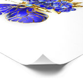 フラワーサファイアバタフライ フォトプリント            (角)