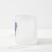 フラワーサファイアバタフライ フロストグラスマグカップ (中央)