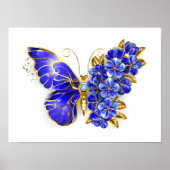 フラワーサファイアバタフライ ポスター (正面)