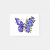 フラワーサファイアバタフライ ポストイット (正面)