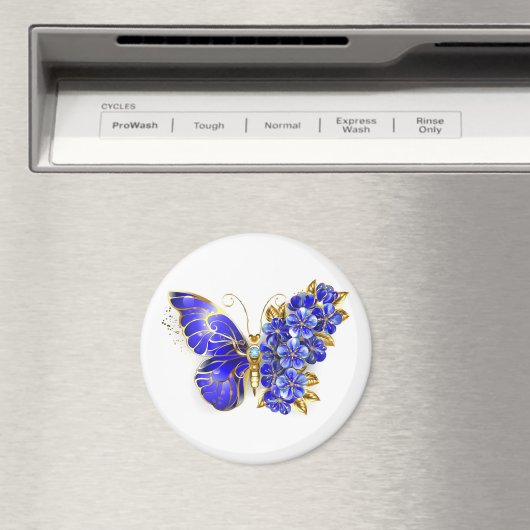 フラワーサファイアバタフライ マグネット (インサイチュ (食洗機))