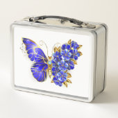 フラワーサファイアバタフライ メタルランチボックス (裏面)
