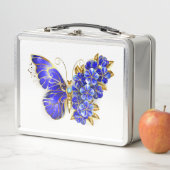 フラワーサファイアバタフライ メタルランチボックス (インサイチュ)
