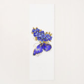 フラワーサファイアバタフライ ヨガマット (裏面)