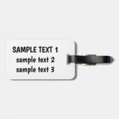 フラワーサファイアバタフライ ラゲッジタグ (裏面横)