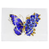 フラワーサファイアバタフライ ラージペーパーバッグ (裏面)
