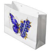 フラワーサファイアバタフライ ラージペーパーバッグ (正面アングル)