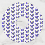 フラワーサファイアバタフライ ワイングラスタグ (裏面)