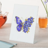 フラワーサファイアバタフライ 台座サイン (インサイチュ)