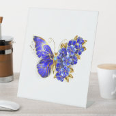 フラワーサファイアバタフライ 台座サイン (インサイチュ)