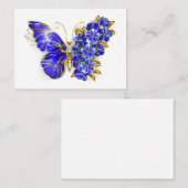 フラワーサファイアバタフライ 名刺 (正面/裏面)