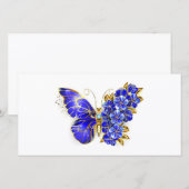 フラワーサファイアバタフライ 案内状 (正面/裏面)
