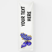 フラワーサファイアバタフライ 横断幕 (縦)