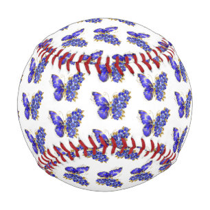 フラワーサファイアバタフライ 野球ボール