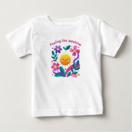 フラワーサンキッズTシャツ ベビーTシャツ