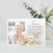 フラワーサンキューフォト悔やみや弔慰悲しみ損失カード (スタンド正面)