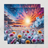 フラワーサンセット シーズンカード (正面/裏面)