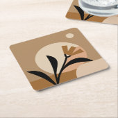 フラワーサンボホ スクエアペーパーコースター (アングル)