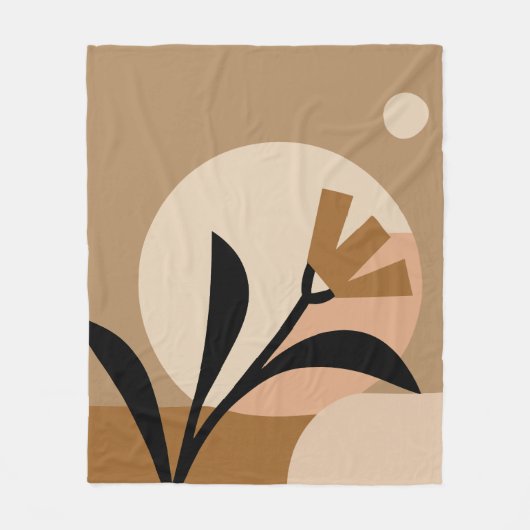 フラワーサンボホ フリースブランケット (正面)