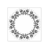 フラワーサークルのシルエットアートスタンプ ラバースタンプ (インプリント)