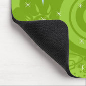 フラワーサークルの色の背景の変更 マウスパッド (コーナー)