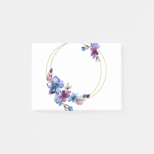 フラワーサークル枠の境界フローラ枠2 ポストイット (正面)