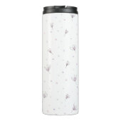 フラワーサーマルボトルパーソナライズされた名 タンブラー (裏面)