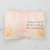 フラワーシェイプカスタムフォトパステルウォーターカラー カード (内部)