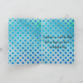 フラワーシェイプカスタムフォトパステルウォーターカラー カード (内部)