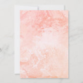 フラワーシェイプフォトパステルウォーターカラーテンプレート 招待状 (裏面)