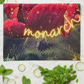 フラワーシェルパ毛布 キッチンタオル (折り畳み)