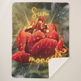 フラワーシェルパ毛布 シェルパブランケット