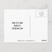 フラワーシダ絵画のカスタマイズ可能な葉書 ポストカード (裏面)