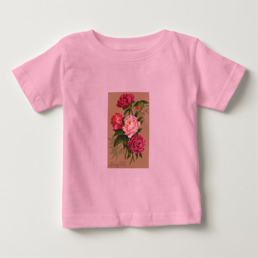 フラワーシャツ幼児 ベビーTシャツ (正面)