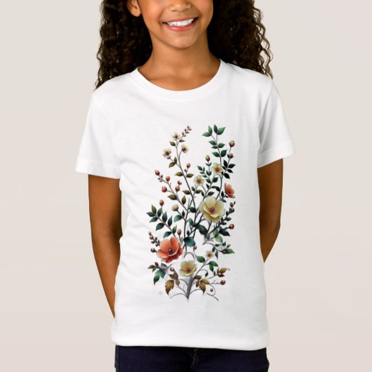 フラワーシャツ Tシャツ (正面)