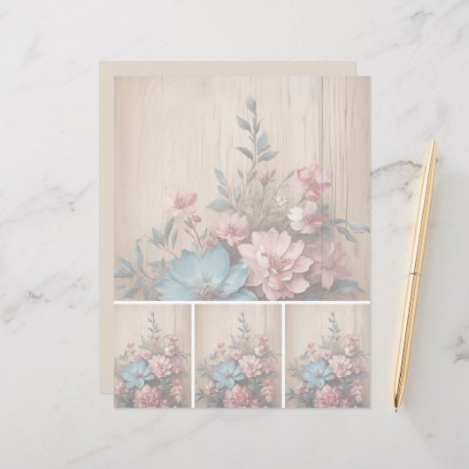 フラワーシャドウソフトライト背景 (正面/裏面インサイチュ)