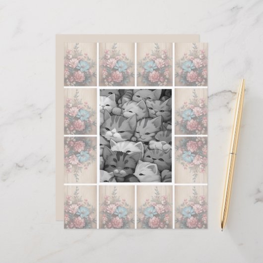 フラワーシャドウソフトライト背景 (正面/裏面インサイチュ)