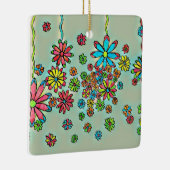 フラワーシャワーオーナメント セラミックオーナメント (右)