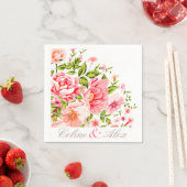 フラワーシャワーブーケ |ベビーピンク スタンダードカクテルナプキン (インサイチュ)