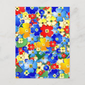 フラワーシャワー葉書 ポストカード (正面)