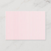 フラワーシャワー 登録 挿入 | ベビーピンク エンクロージャーカード (裏面)