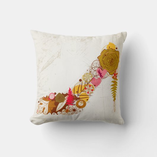 フラワーシューアメリカンMoJo枕 クッション (正面)