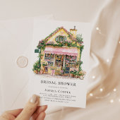 フラワーショップブライダルシャワー 招待状