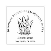 フラワーショップラベンダービジネス セルフインキングスタンプ (デザイン)