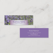 フラワーショップラベンダーフィールド スキニー名刺 (正面/裏面)