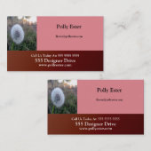 フラワーショップ独自の簡単を作成する汎用スリリング 名刺 (正面/裏面)