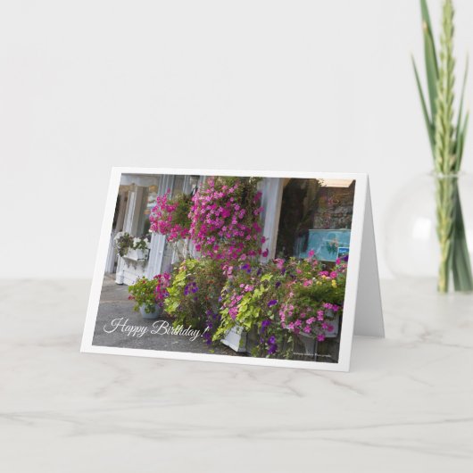 フラワーショップ誕生日カード カード (正面)