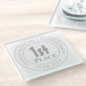 フラワーショー第1賞トロフィー賞受賞 ガラスコースター